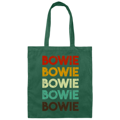Bowie Maryland, Retro Bowie, Colorful Bowie Canvas Tote Bag