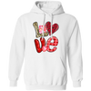 Love Gnome, My Love, Valentine Pattern, Leopard Love, Valentine's Day, Trendy Valentine Pullover Hoodie