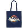 Retro Sunshine, Love Sunshine Gift, Sunshine Vintage, Sunshine Love Gift Canvas Tote Bag