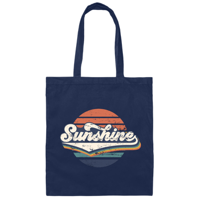 Retro Sunshine, Love Sunshine Gift, Sunshine Vintage, Sunshine Love Gift Canvas Tote Bag