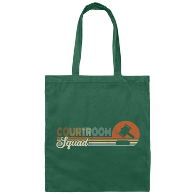 Courtroom Retro Gift Squad Law School Canvas Tote Bag