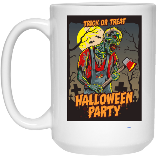 Trick Or Treat, Halloween Party, Halloween Holiday White Mug