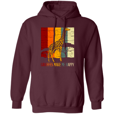 Giraffes Lover, Giraffes Make Me Happy, Animals Moutain Wild Farm Pullover Hoodie