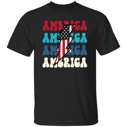 America, Flash America, American Flag, July 4th Unisex T-Shirt