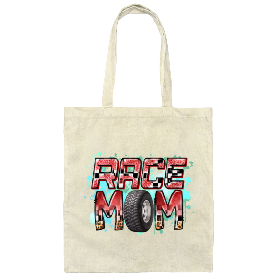 Love Race Mom, Best Gift For Race Mom, Racing Mom, Love Momma Gift Canvas Tote Bag