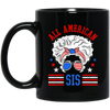 All American Sis, My Sister, Proud Of American Sister Black Mug