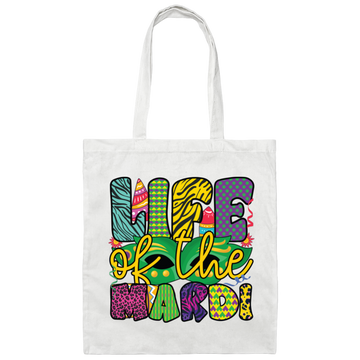 Life Of The Mardi, Mardi Gras Day, Mardi Gras Holiday Canvas Tote Bag