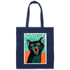 Meowing Love Gift, Cat In Retro Style, Lovely Cat, Funny Cat Poster Canvas Tote Bag