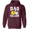 Baseball Sport, Dad Of Ballers, Retro Baseball Player Pullover Hoodie