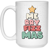 Merry Fizz Mas, Merry Christmas Tree, Cute Fizz Mas, Love Arbonne, Merry Christmas, Trendy Christmas White Mug