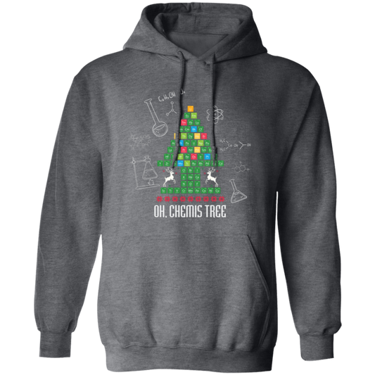 Oh Christmas, Chemis-Tree, Chemical Xmas, Chemical Board, Merry Christmas, Trendy Christmas Pullover Hoodie