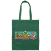 Retro Breckenridge Colorado Outdoors Adventure Mountain Canvas Tote Bag