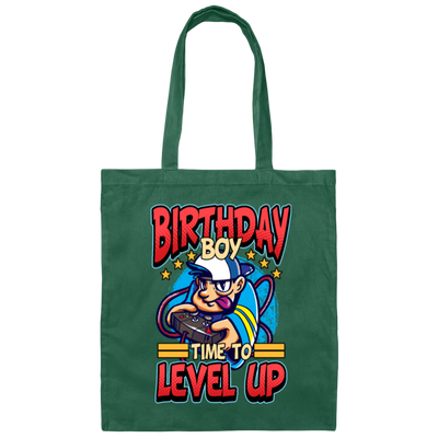 Birthday Boy Gaming Games Saying, Birthday Gift Canvas Tote Bag