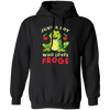 Just A Boy Who Love Frogs, I Love Frog, Funny Frog Pullover Hoodie