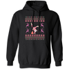 Pinky Santa, Hip Hop Santa, Santa Breakdance, Xmas Pattern, Merry Christmas, Trendy Christmas Pullover Hoodie