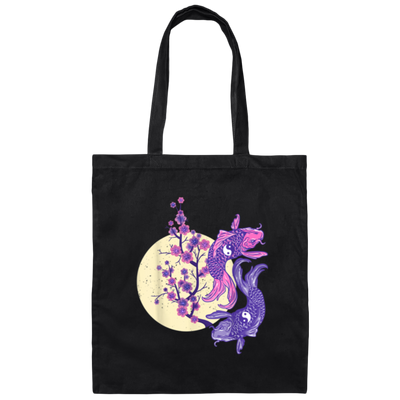 Japanese Koi Carp Fish With Cherry Blossom Gift Canvas Tote Bag