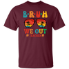 Retro Summer, Bruh We Out Teachers, Sunglasses Vintage Unisex T-Shirt