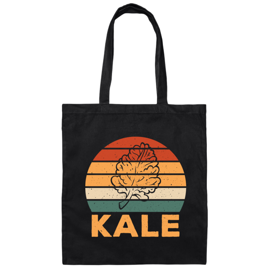 Kale Lover, Cabbage Gift, Kale Cabbage, Retro Kale Gift, Love Kale Vintage Canvas Tote Bag