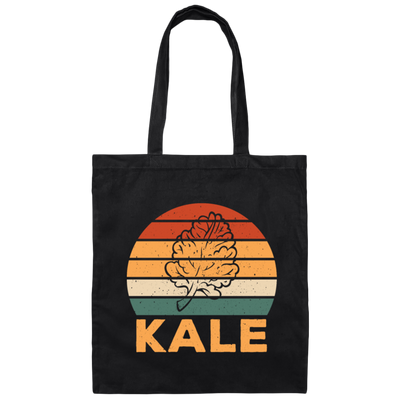 Kale Lover, Cabbage Gift, Kale Cabbage, Retro Kale Gift, Love Kale Vintage Canvas Tote Bag