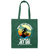 JetSki Happiness Water Sports, Jet Ski Driving Canvas Tote Bag