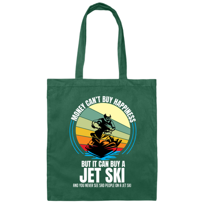 JetSki Happiness Water Sports, Jet Ski Driving Canvas Tote Bag