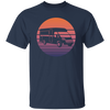 Camping Vintage, Sun Camper Gift, Campground Vacation, Like To Camp In Nature Unisex T-Shirt