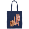 LA Sign, Hand Sign, Los Angeles Hand Sign, Love American Canvas Tote Bag