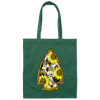 Cowhide And Sunflower Arrowhead, Love To Go Hunting, Love Hunter Canvas Tote Bag