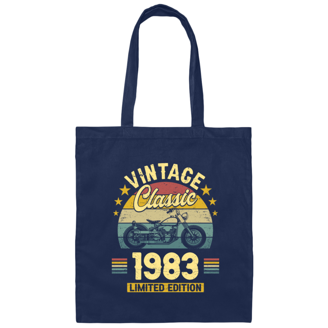 Vintage Gift 1983 Limited Edition Retro Gift Classic Motor Lover Canvas Tote Bag