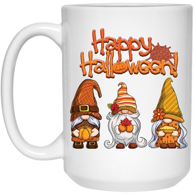 Happy Halloween, Gnome Halloween, Halloween Party White Mug