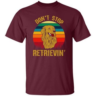 Golden Lover, Retriever Dog, Retro Golden, Don't Stop Retrieving Unisex T-Shirt