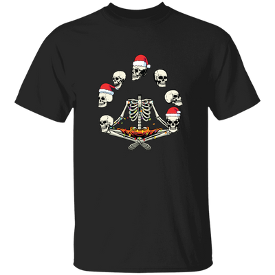 Happy Halloween, Funny Halloween, Skeleton Play With Skulls, Merry Christmas, Trendy Christmas Unisex T-Shirt