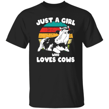 Cow Retro, Just A Girl Who Loves Cows, Scottish Highland Unisex T-Shirt