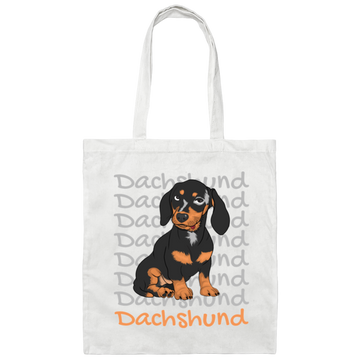 Dachshund Dog, Best Dog Ever, Dachshund Lover Canvas Tote Bag