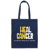 Heal Cancer Gift, Healing Gift, Heal Cancer For With God Nothing Will Be Impossible Canvas Tote Bag