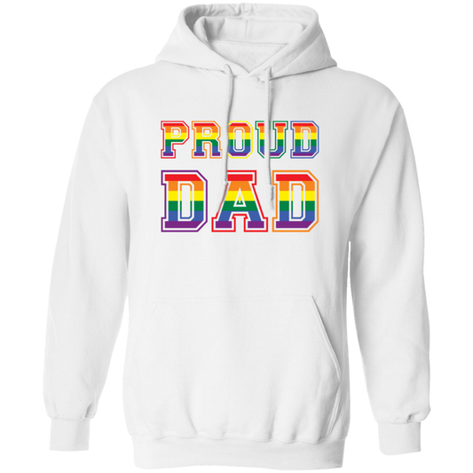 Proud Dad, Lgbt Dad, Proud Lgbt, Lgbt Pride, Gay Dad Pullover Hoodie