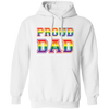 Proud Dad, Lgbt Dad, Proud Lgbt, Lgbt Pride, Gay Dad Pullover Hoodie