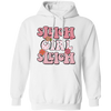 Sleigh Girl Sleigh, Pinky Sleigh, Groovy Sleigh, Pink Christmas Pullover Hoodie