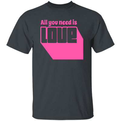 All You Need Is Love, Cute Love, Pink Love, Love Silhouette Unisex T-Shirt