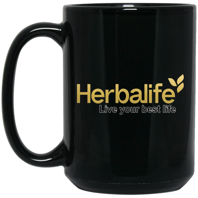 Herbalife New Logo Gold Black Mug