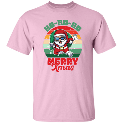 Ho Ho Ho Merry Xmas, Retro Christmas, Funny Santa, Merry Christmas, Trendy Christmas Unisex T-Shirt