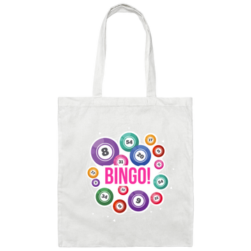 Go Bingo, Love Bingo, Best To Yell, Love To Holler In Bingo Canvas Tote Bag