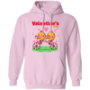 Valentine's Day, Trendy Valentine, Orange Couple, Orange Ride A Bike Pullover Hoodie