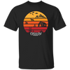 Trekking Camping Hiking Vintage And Retro Camping Outdoor With A Tent And Animals Unisex T-Shirt