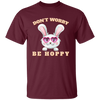 Don't Worry, Be Hoppy, Rabbit Wear Heart Glasses Unisex T-Shirt