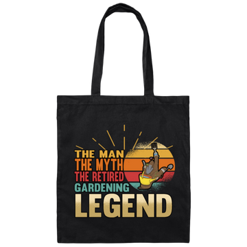 Retro Gardener Gardening Landscaper Plant Gift Canvas Tote Bag