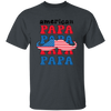 American Papa, Papa, Father's Day, Beard American Dad Unisex T-Shirt