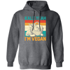 Kale Yeah, I'm Vegan, Retro Kale Yeah, Vegan Vintage Pullover Hoodie