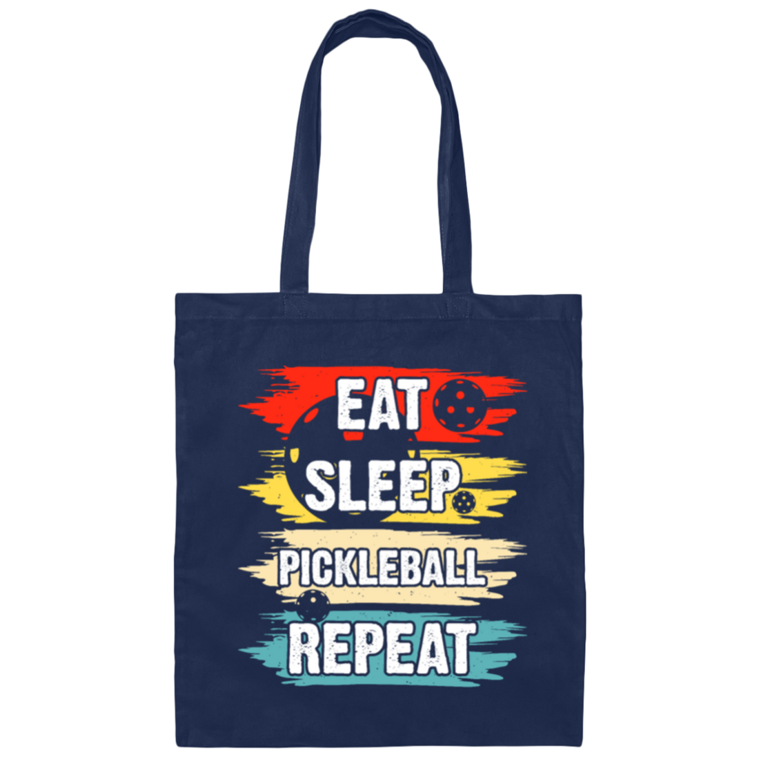 Pickleball Game, Love Pickleball, Ball Sport Gift, Eat Sleep Pickleball Repeat Canvas Tote Bag