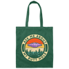 I Am Believe In Ufo Ask Me About My Butt Hole Retro Gift Canvas Tote Bag